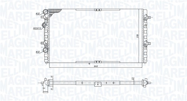 MAGNETI MARELLI Vízhűtő BM1914_MM