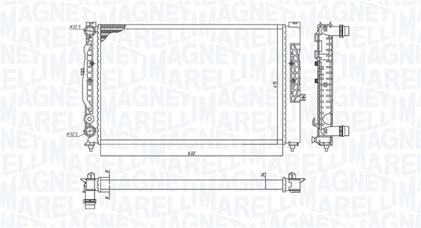 MAGNETI MARELLI Vízhűtő BM1917_MM