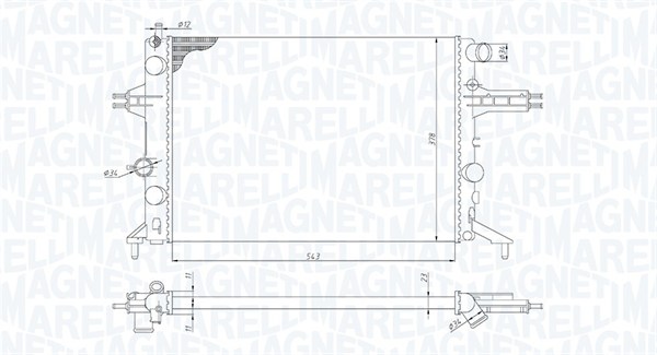 MAGNETI MARELLI Vízhűtő BM1924_MM