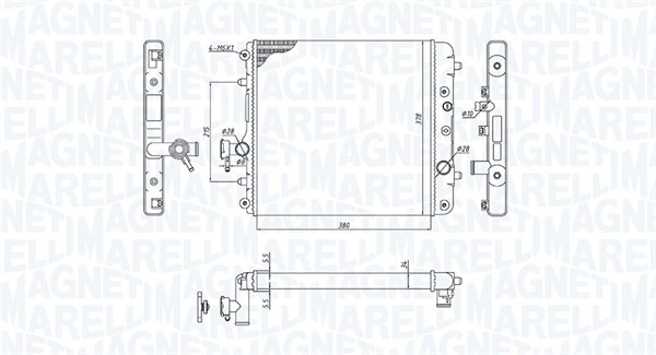 MAGNETI MARELLI Vízhűtő BM1931_MM