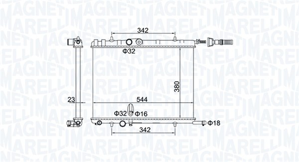 MAGNETI MARELLI Vízhűtő BM1934_MM