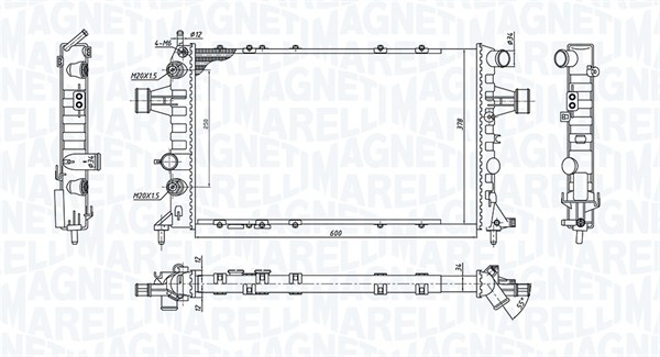 MAGNETI MARELLI Vízhűtő BM1946_MM