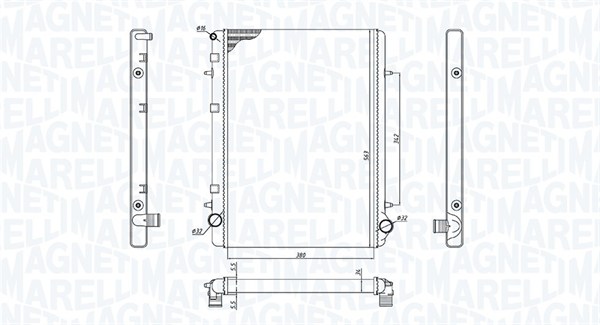 MAGNETI MARELLI Vízhűtő BM1959_MM