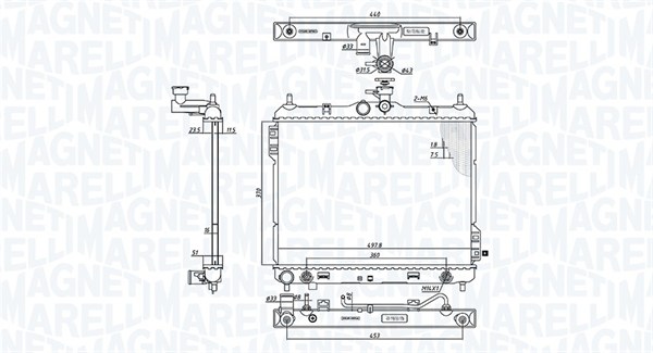 MAGNETI MARELLI Vízhűtő BM1977_MM