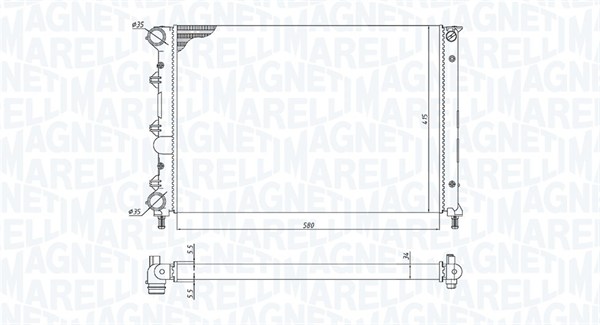 MAGNETI MARELLI Vízhűtő BM1984_MM