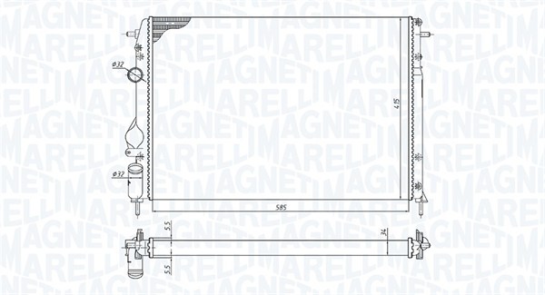 MAGNETI MARELLI Vízhűtő BM1985_MM