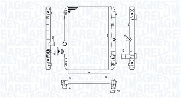 MAGNETI MARELLI Vízhűtő BM1986_MM