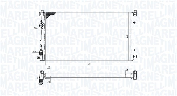 MAGNETI MARELLI Vízhűtő BM1988_MM