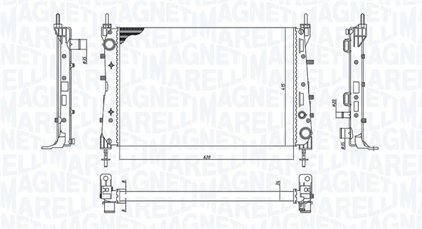 MAGNETI MARELLI Vízhűtő BM1991_MM