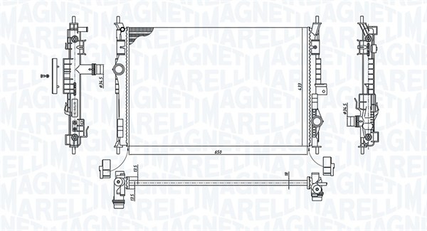 MAGNETI MARELLI Vízhűtő BM1996_MM