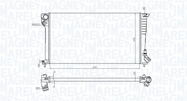 MAGNETI MARELLI Vízhűtő BM1997_MM