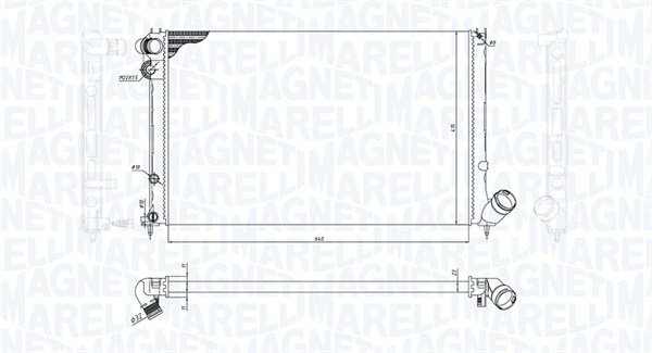 MAGNETI MARELLI Vízhűtő BM2001_MM