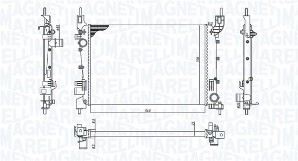 MAGNETI MARELLI Vízhűtő BM2004_MM