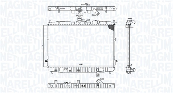 MAGNETI MARELLI Vízhűtő BM2014_MM