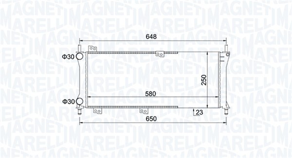 MAGNETI MARELLI Vízhűtő BM814_MM