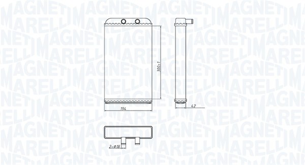 MAGNETI MARELLI Fűtőradiátor BR402_MM