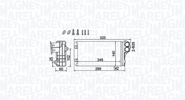 MAGNETI MARELLI Fűtőradiátor BR416_MM