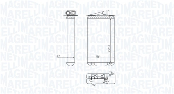 MAGNETI MARELLI Fűtőradiátor BR417_MM