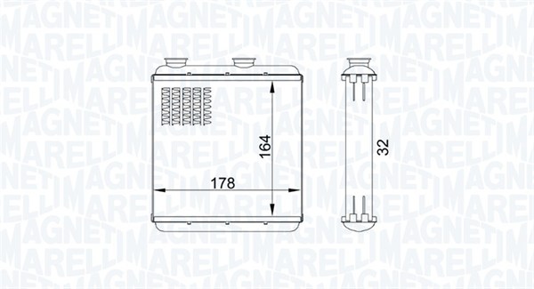 MAGNETI MARELLI Fűtőradiátor BR434_MM