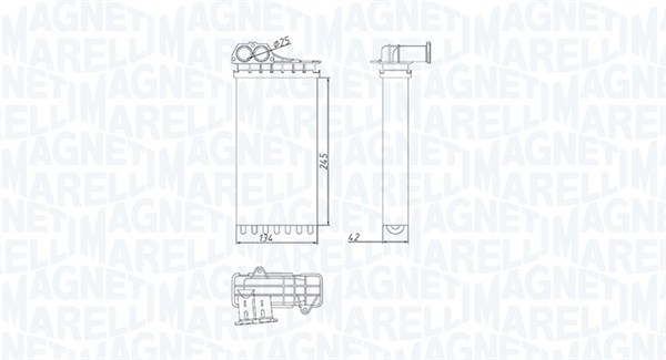 MAGNETI MARELLI Fűtőradiátor BR436_MM