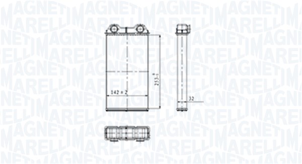 MAGNETI MARELLI Fűtőradiátor BR439_MM