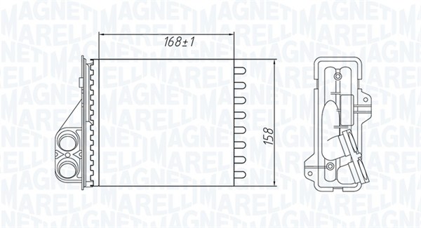 MAGNETI MARELLI Fűtőradiátor BR479_MM