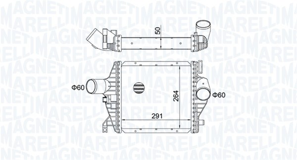 MAGNETI MARELLI Töltőlevegő hűtő MST422_MM