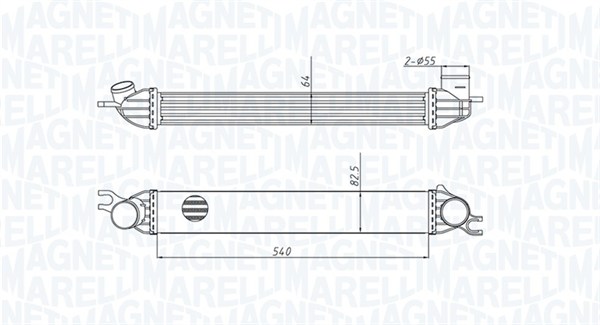 MAGNETI MARELLI Töltőlevegő hűtő MST429_MM