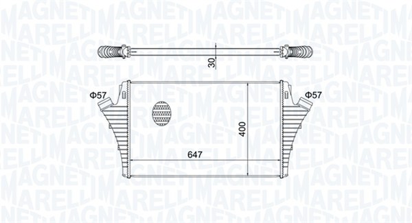 MAGNETI MARELLI Töltőlevegő hűtő MST465_MM