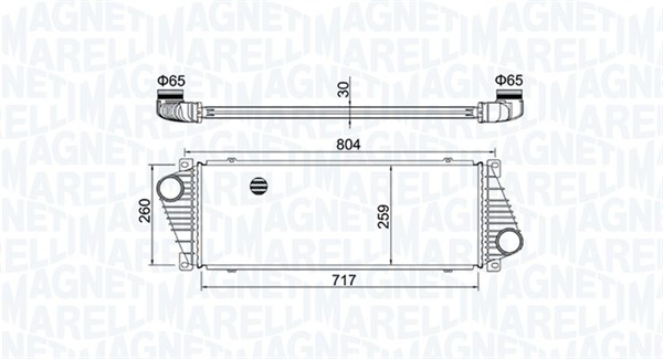 MAGNETI MARELLI Töltőlevegő hűtő MST502_MM