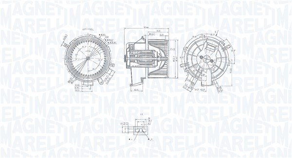 MAGNETI MARELLI Ventilátor, utastér MTE236AX_MM