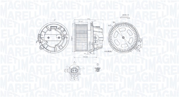 MAGNETI MARELLI Ventilátor, utastér MTE240AX_MM