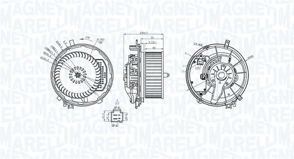 MAGNETI MARELLI Ventilátor, utastér MTE245AX_MM