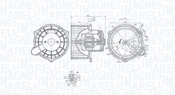 MAGNETI MARELLI Ventilátor, utastér MTE367AX_MM