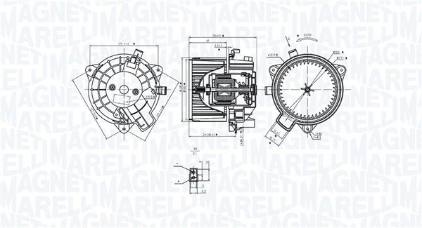 MAGNETI MARELLI Ventilátor, utastér MTE381AX_MM