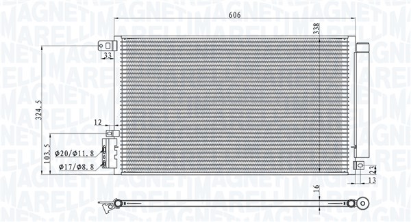 MAGNETI MARELLI Klímahűtő BC1005_MM