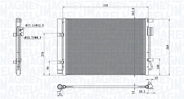 MAGNETI MARELLI Klímahűtő BC1008_MM