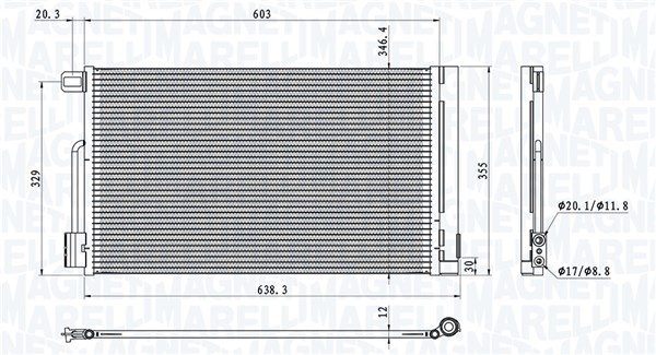 MAGNETI MARELLI Klímahűtő BC611_MM