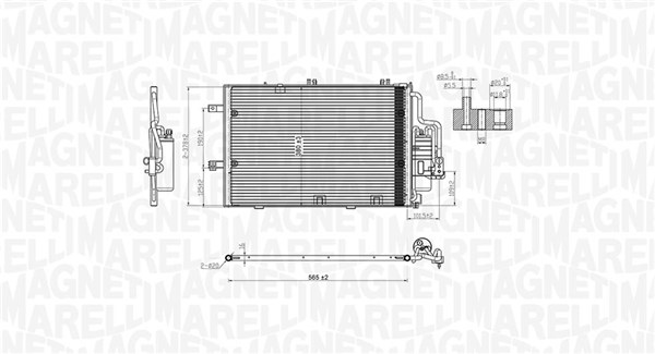 MAGNETI MARELLI Klímahűtő BC770_MM