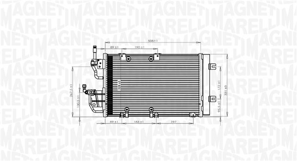 MAGNETI MARELLI Klímahűtő BC771_MM