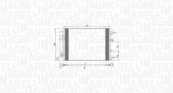 MAGNETI MARELLI Klímahűtő BC773_MM