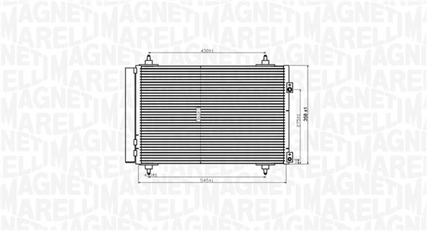 MAGNETI MARELLI Klímahűtő BC820_MM