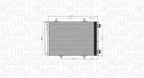 MAGNETI MARELLI Klímahűtő BC822_MM