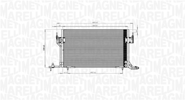 MAGNETI MARELLI Klímahűtő BC838_MM