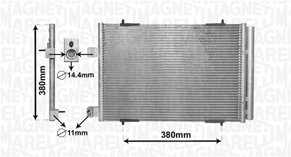 MAGNETI MARELLI Klímahűtő BC855_MM