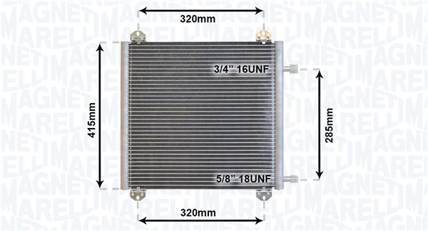 MAGNETI MARELLI Klímahűtő BC866_MM