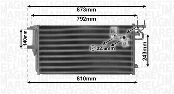 MAGNETI MARELLI Klímahűtő BC868_MM