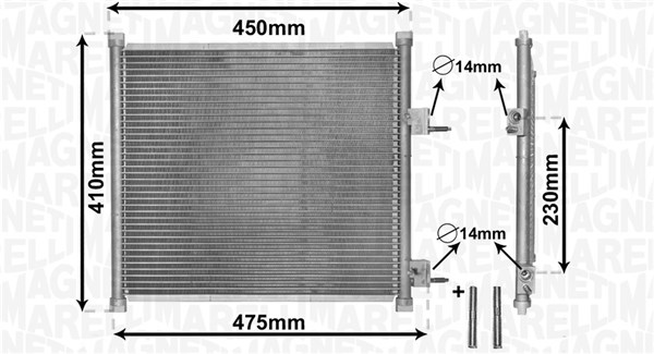 MAGNETI MARELLI Klímahűtő BC869_MM