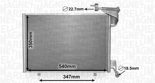 MAGNETI MARELLI Klímahűtő BC870_MM