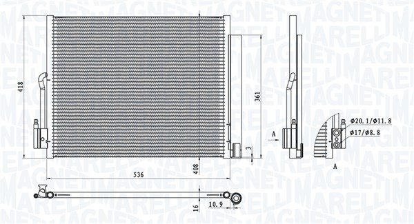 MAGNETI MARELLI Klímahűtő BC872_MM